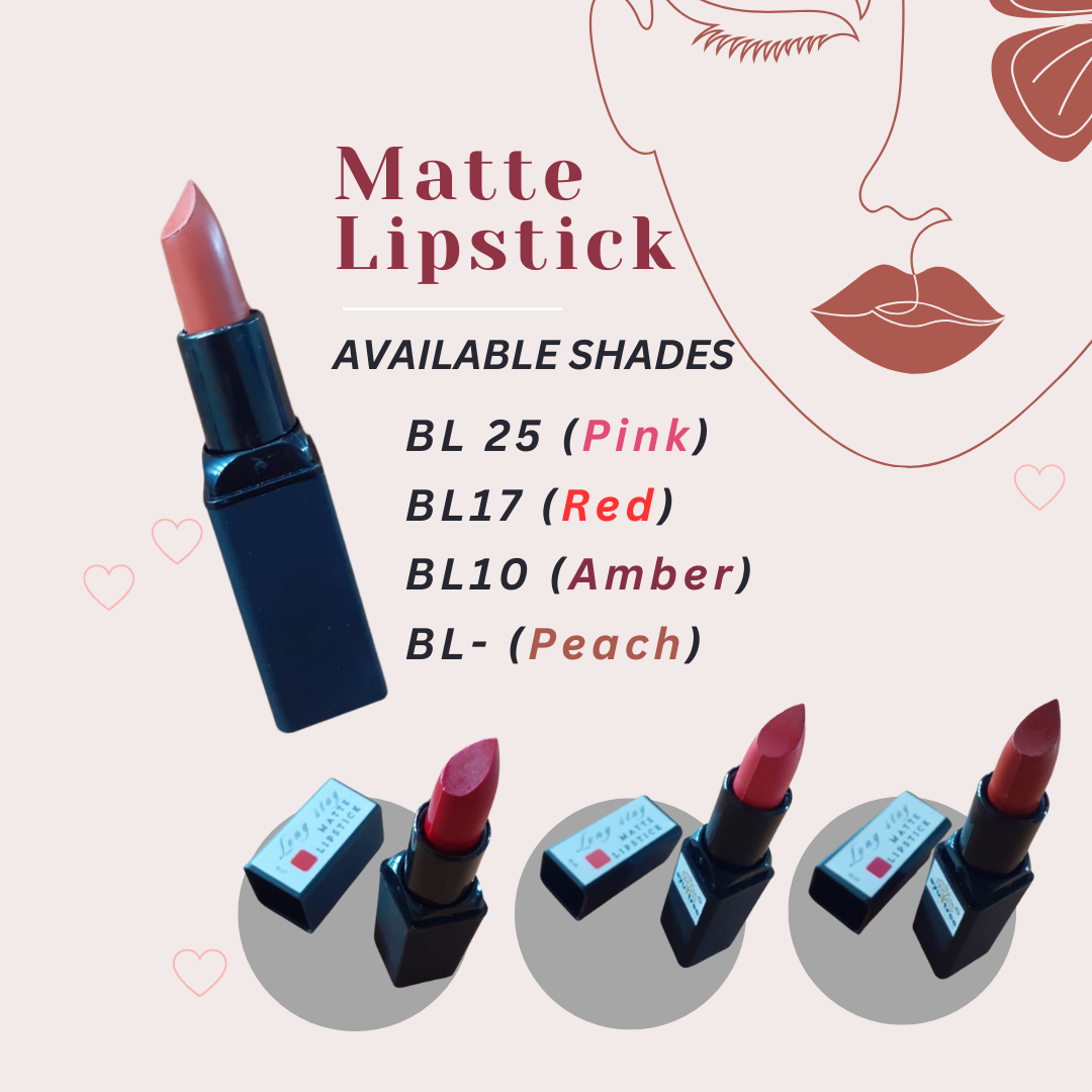 Stick Matte Lipstick- Available in 4shades