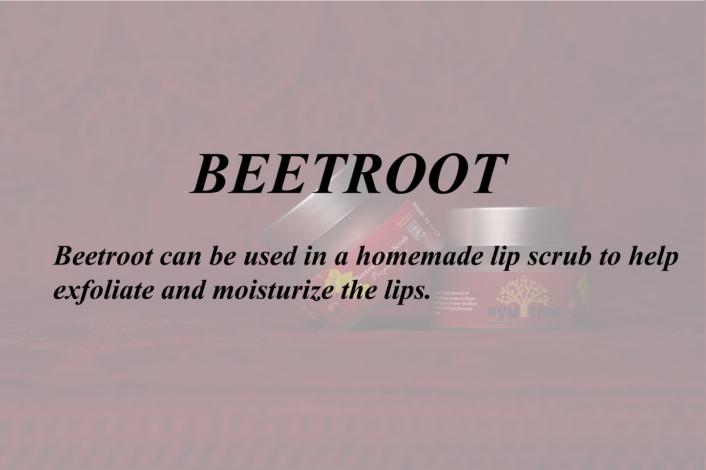 Beetroot Lip Scrub-50grm