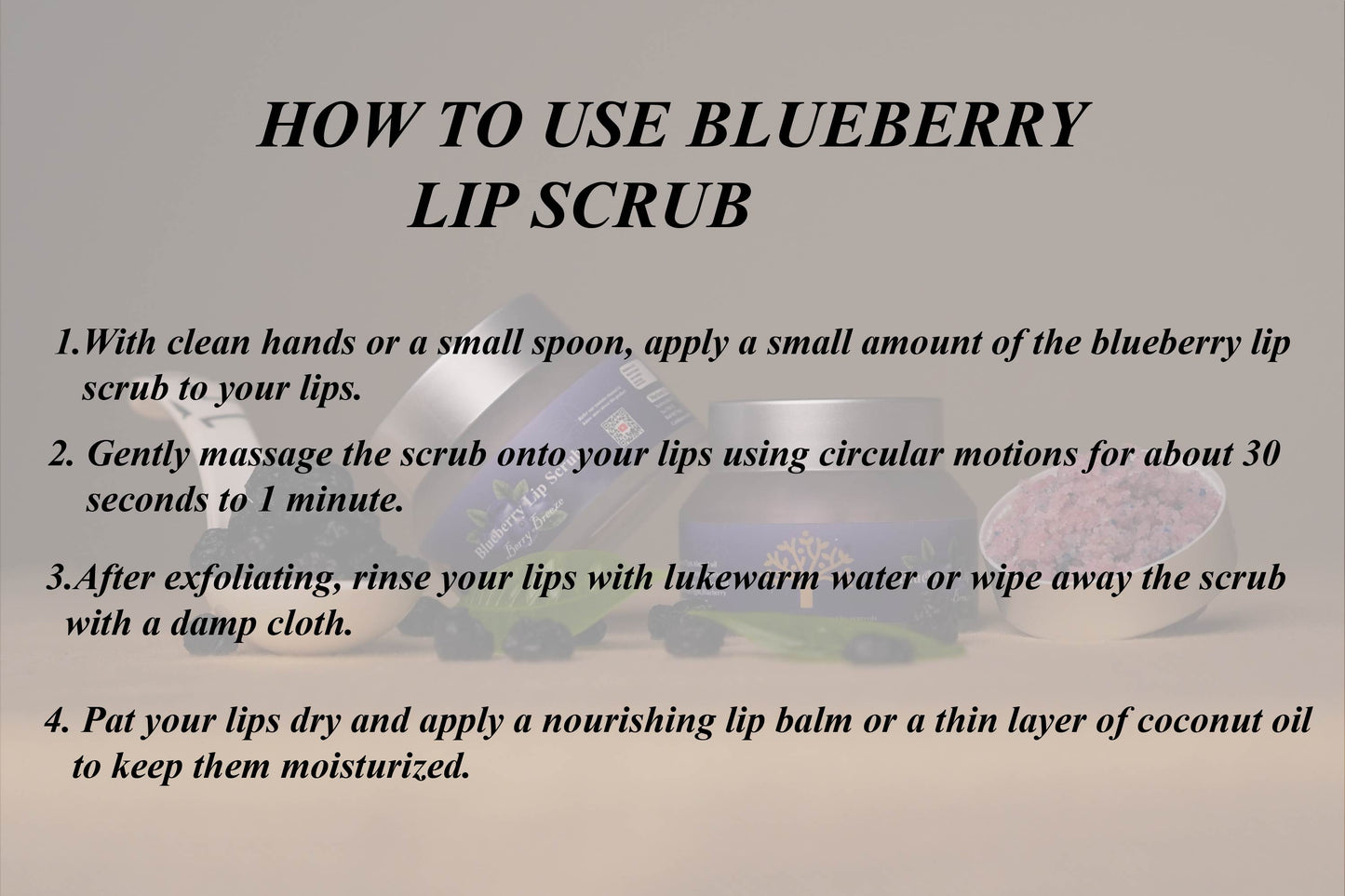 Blueberry Lip Scrub-50 grm