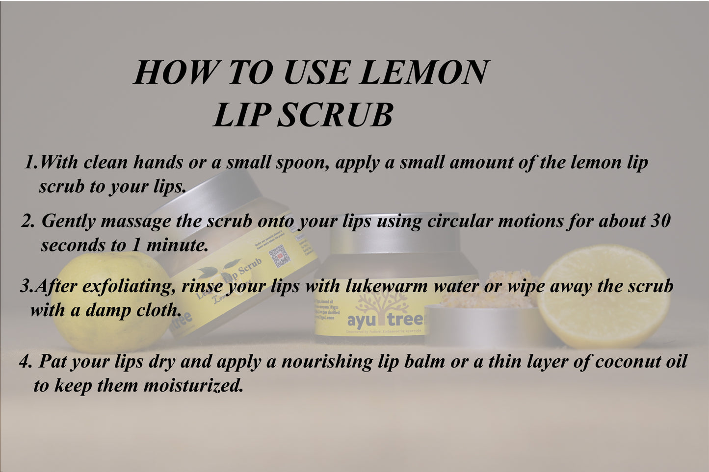 Lemon Lip Scrub-50 grm