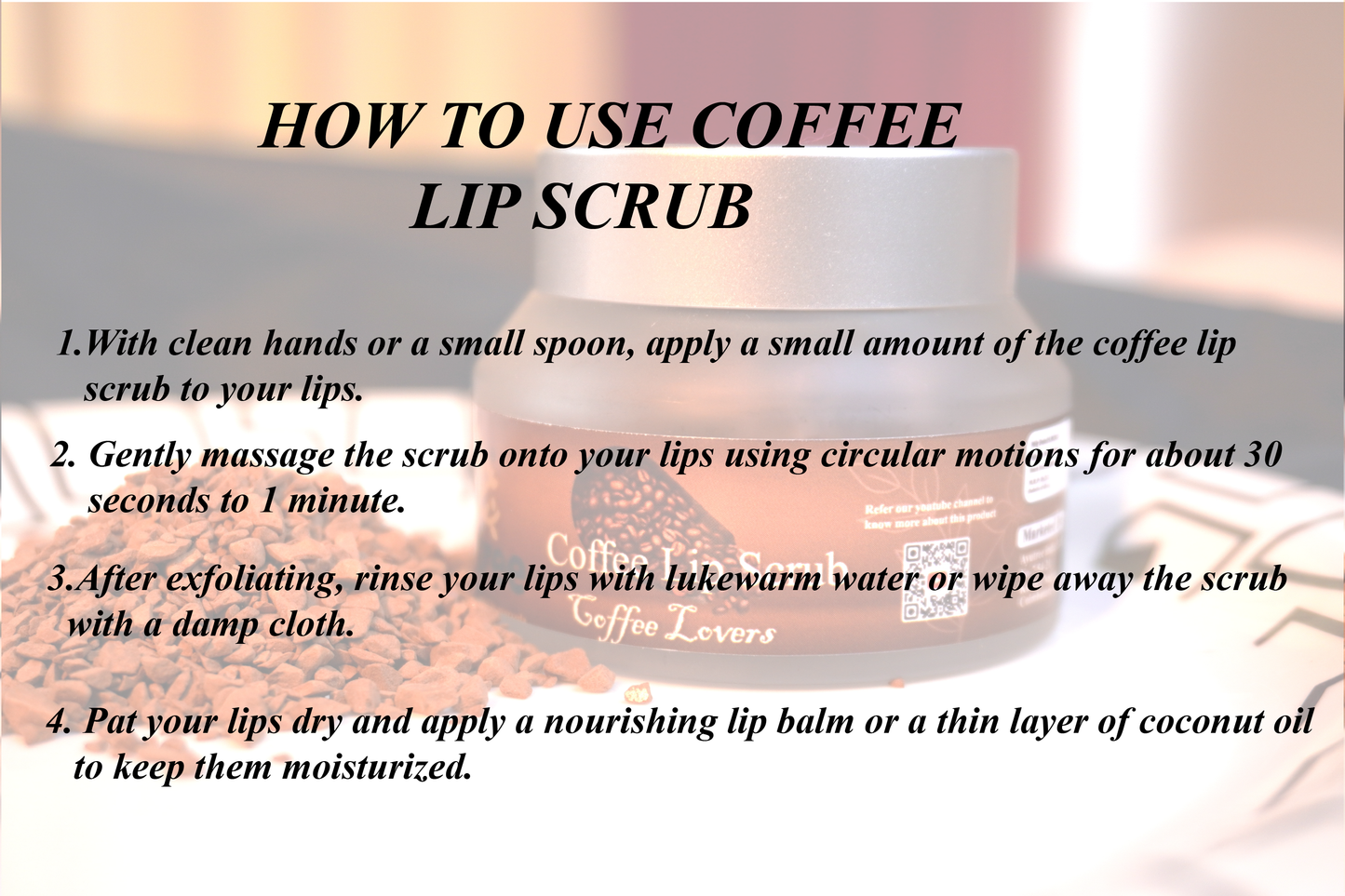 Coffee Lip scrub - Coffee Lovers- 50 grm