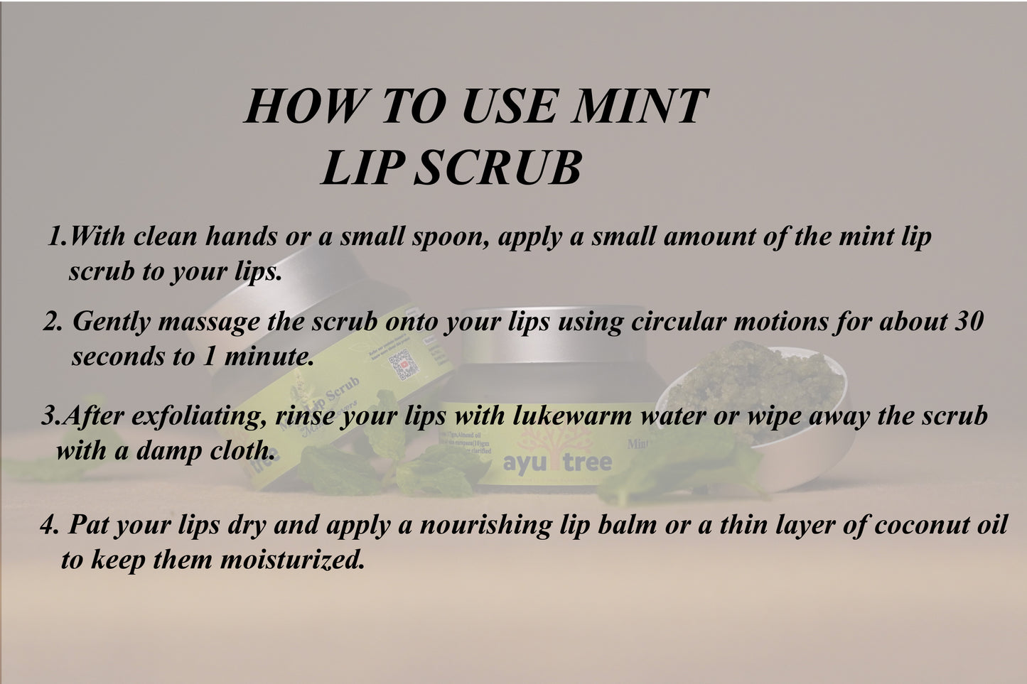 Mint Lip Scrub- 50 grm