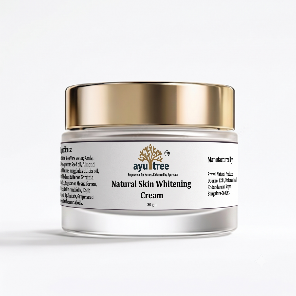 Natural Skin Whitening Cream 30gms