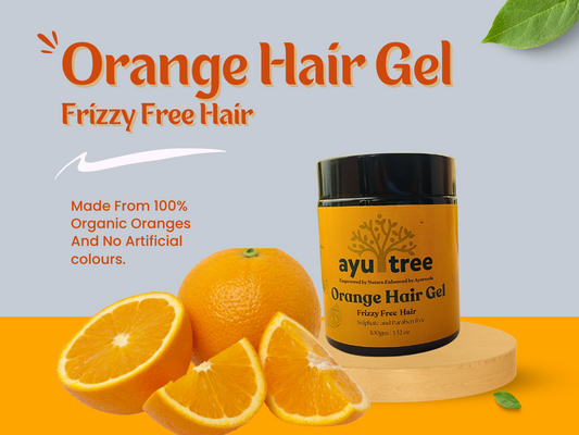 Orange Hair Gel Frizzy Free Hair