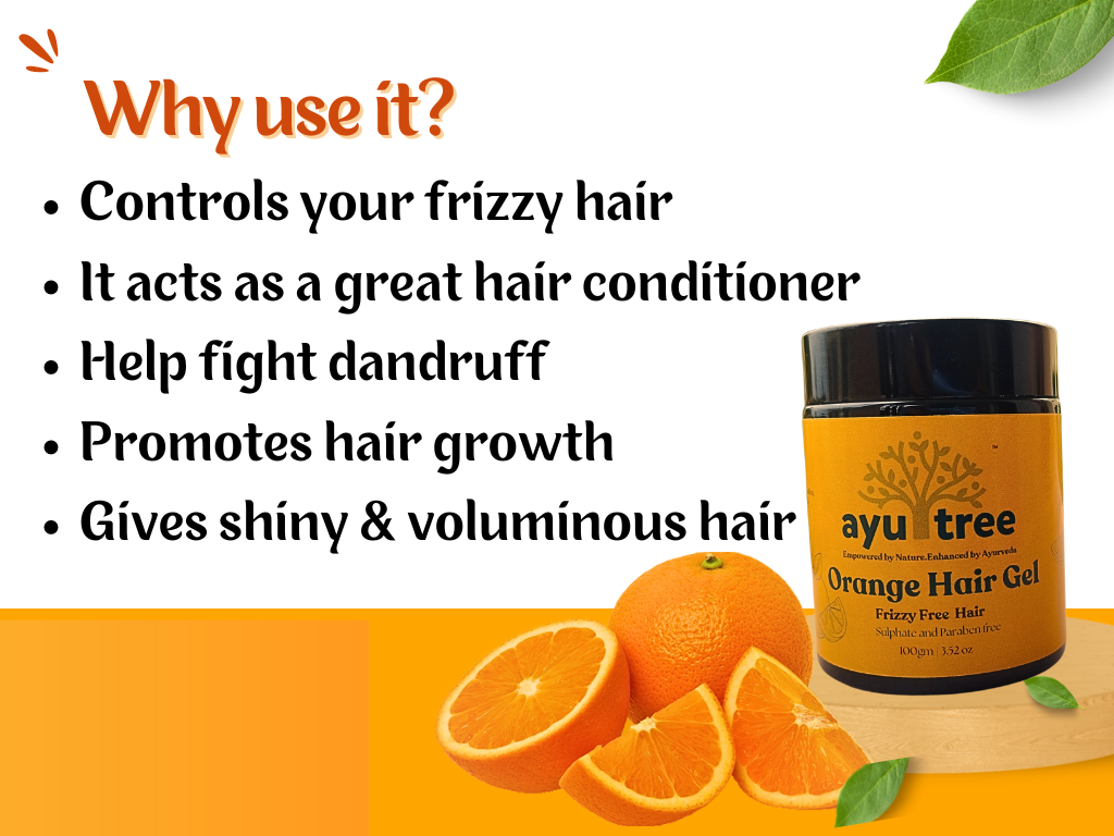 Orange Hair Gel Frizzy Free Hair